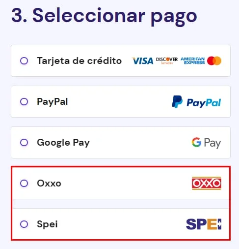 Transferencia SPEI en bet 36 casino México